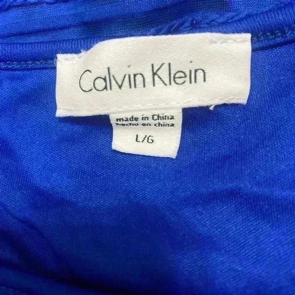 Calvin Klein Women's Stretch Textured Shirt Large - Picture 6 of 7